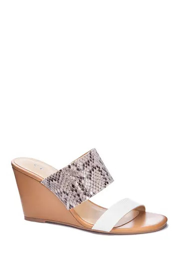 Five Star Snake Embossed Wedge Sandal | Nordstrom Rack