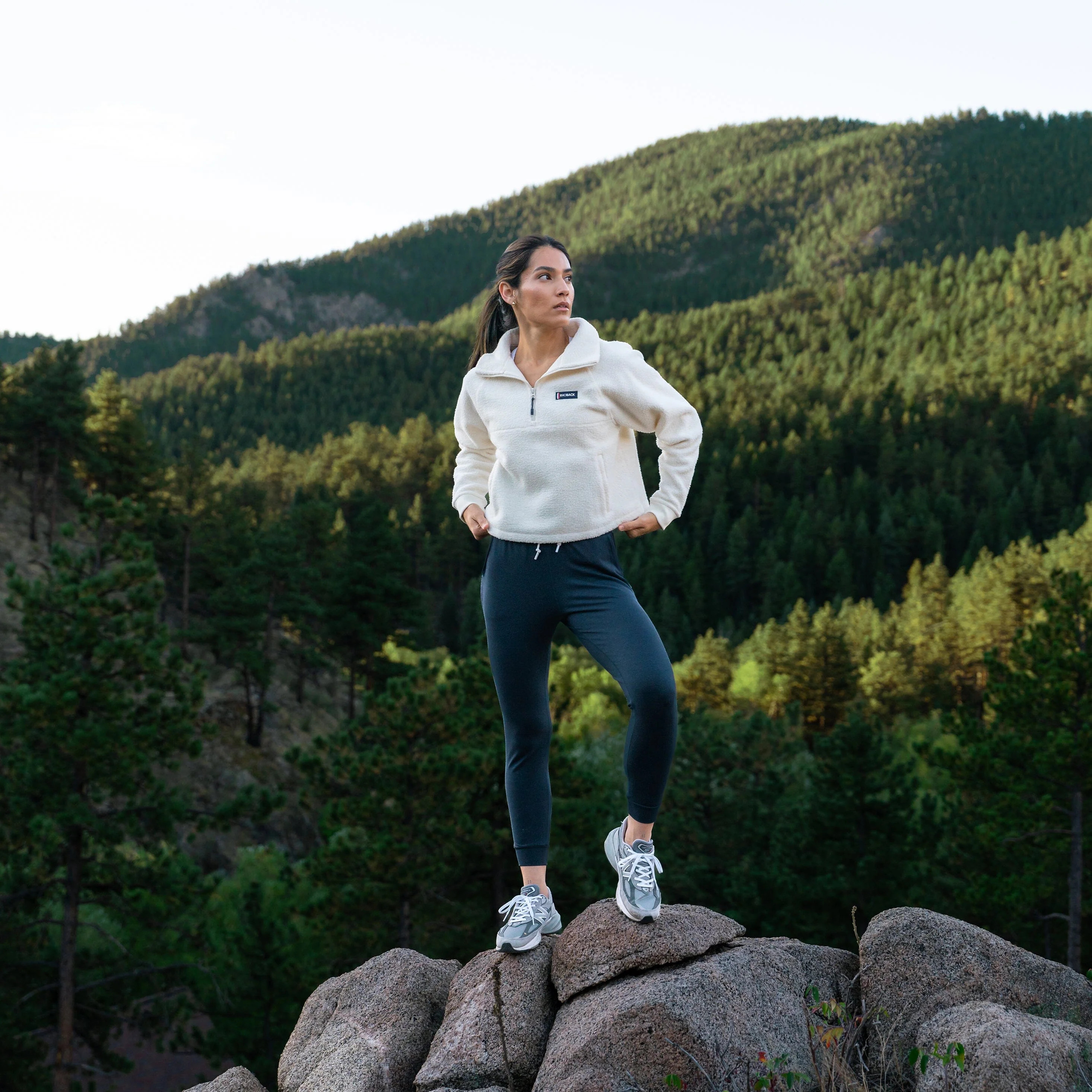 Rivanna Fleece Pullover - Ivory | Rhoback | RHOBACK