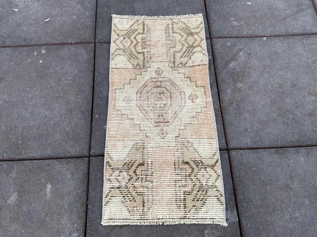 1x3 Rug Oushak Door Mat Rug Oriental Rug Home Decor Rug - Etsy | Etsy (US)