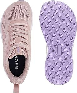 BRONAX Women's Wide Toe Box Road Running Shoes | Wide Athletic Tennis Sneakers with Rubber Outsol... | Amazon (US)