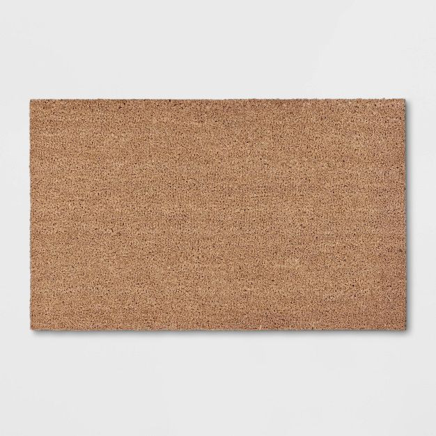 1'6"x2'6" Solid Doormat Beige - Room Essentials™ | Target