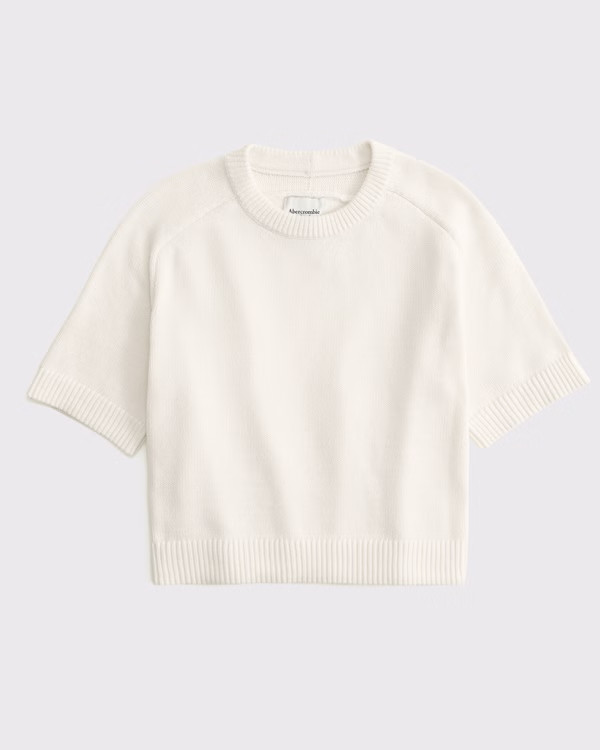 The A&F Madeline Crew Sweater Tee | Abercrombie & Fitch (US)
