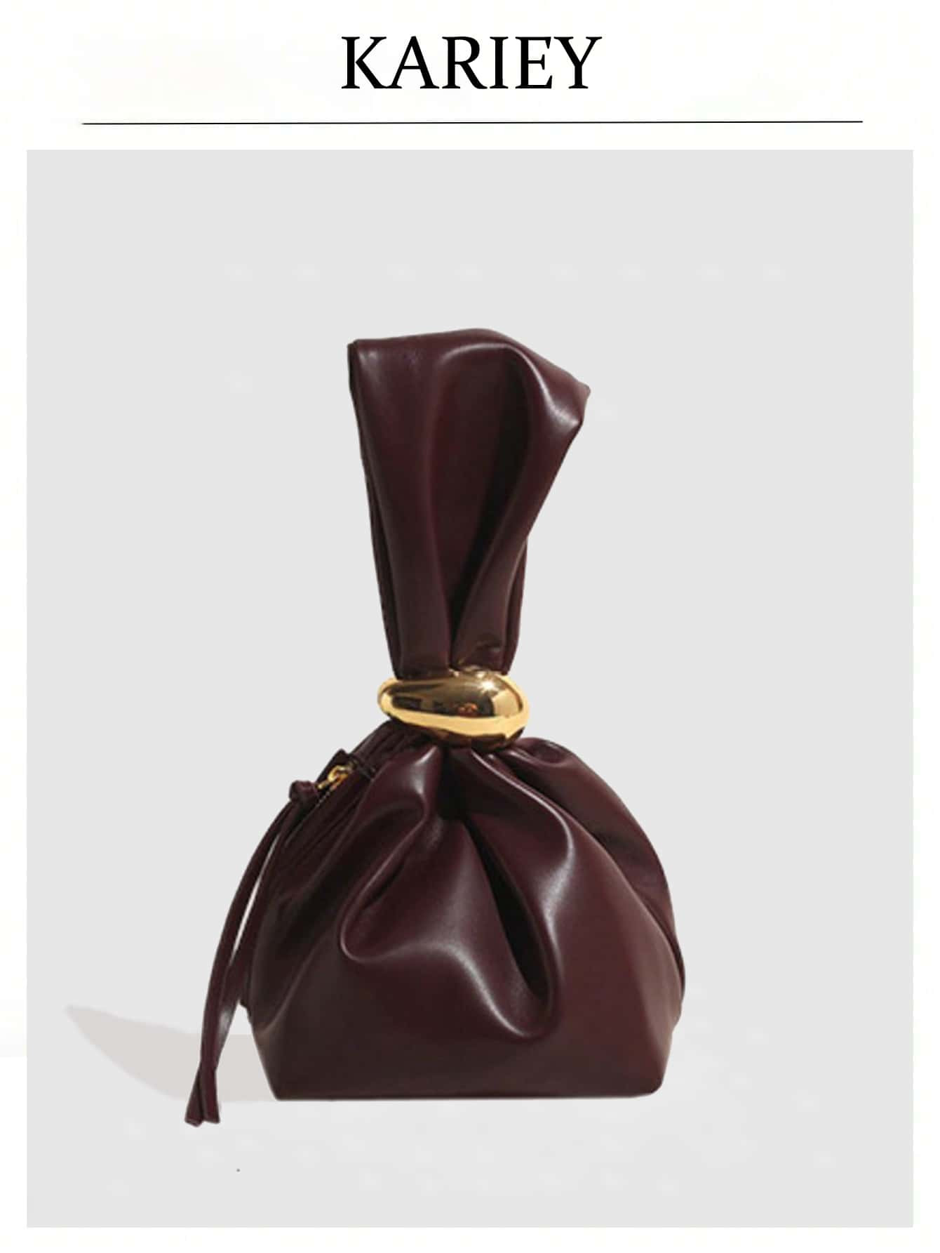 1pc PU Leather Women Handbag, Vintage Popular Trendy Tote Bucket Bag, Versatile Mini Bucket Bag, ... | SHEIN