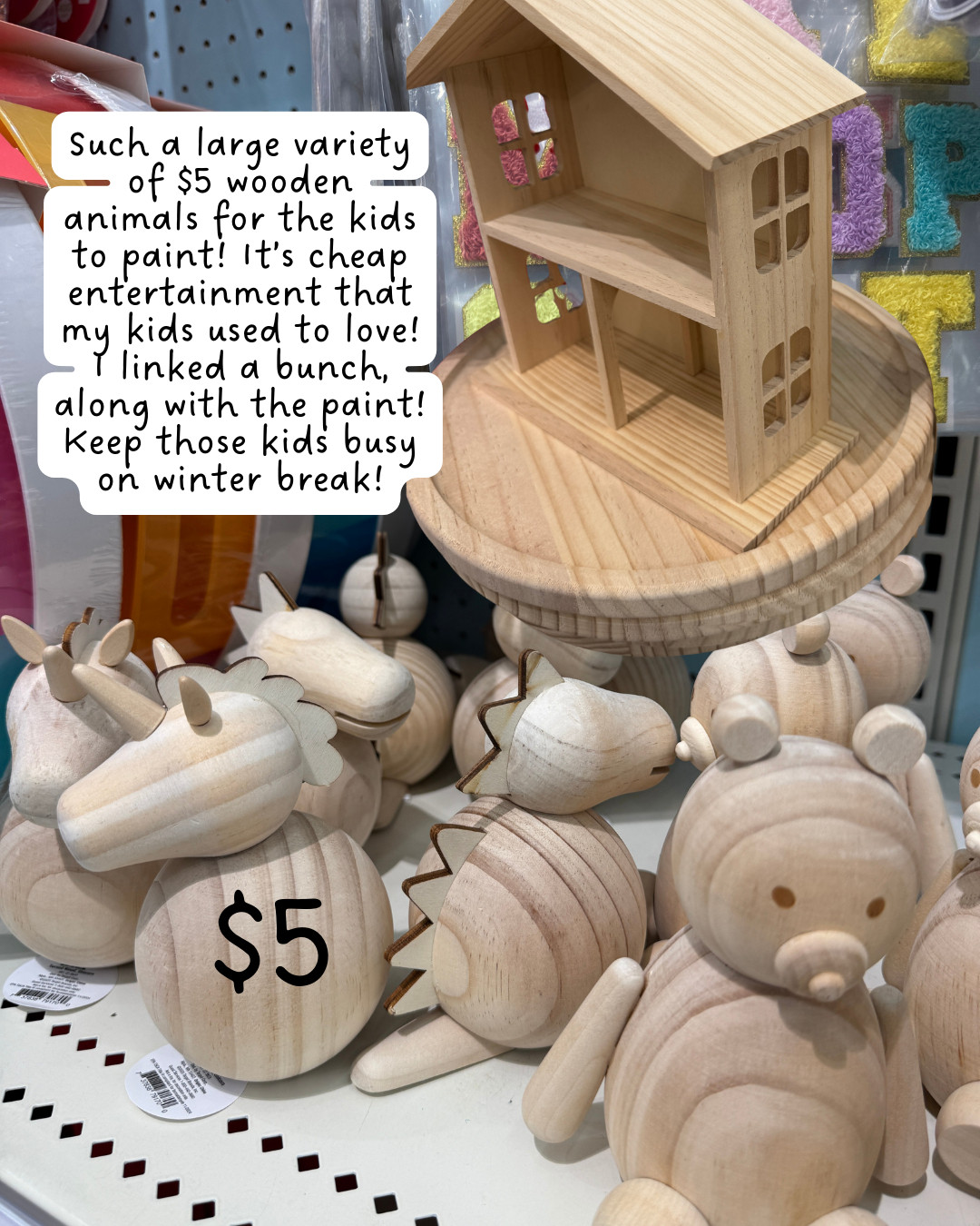 keep the kids busy on break with these affordable wooden animals & paints! 

 #LTKGiftGuide #LTKHoliday #LTKKids
