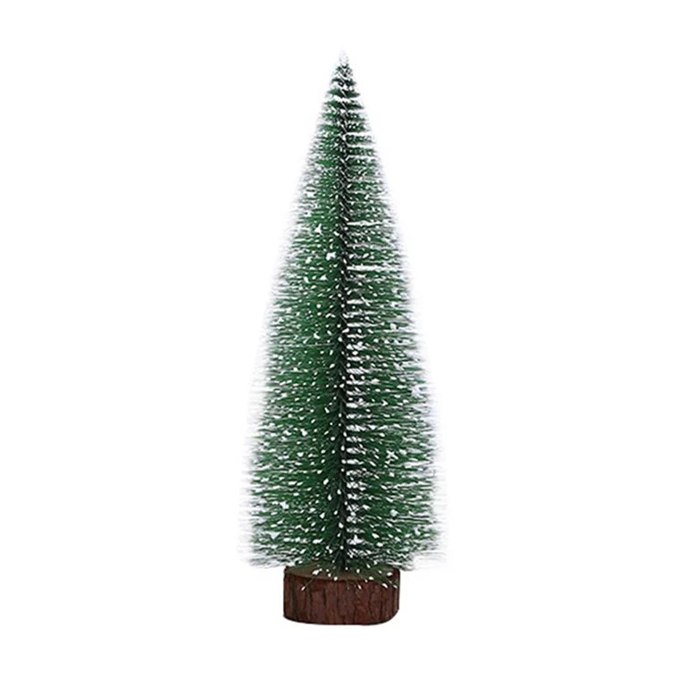 Alloet White Cedar Christmas Tree Reusable Bottle Brush Trees Home Decor (10cm) | Walmart (US)