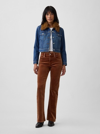 Mid Rise Boot Velvet Pants | Gap Factory