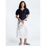 Free Assembly Women's and Women's Plus Pineapple Cardigan Sweater with Short Puff Sleeves, Lightw... | Walmart (US)