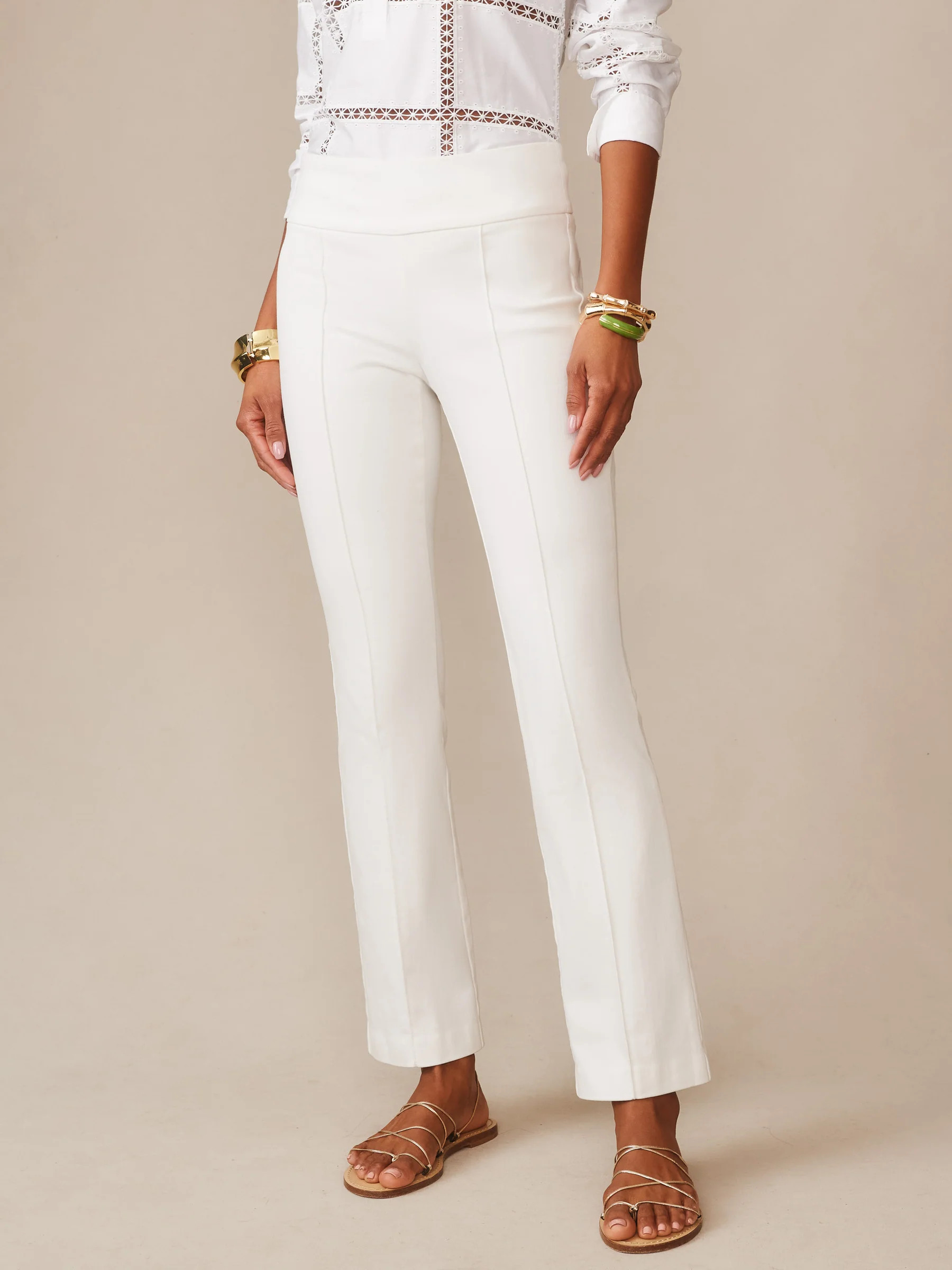 White Solid Rylie Jeans | Women's Pants | J.McLaughlin | J.McLaughlin