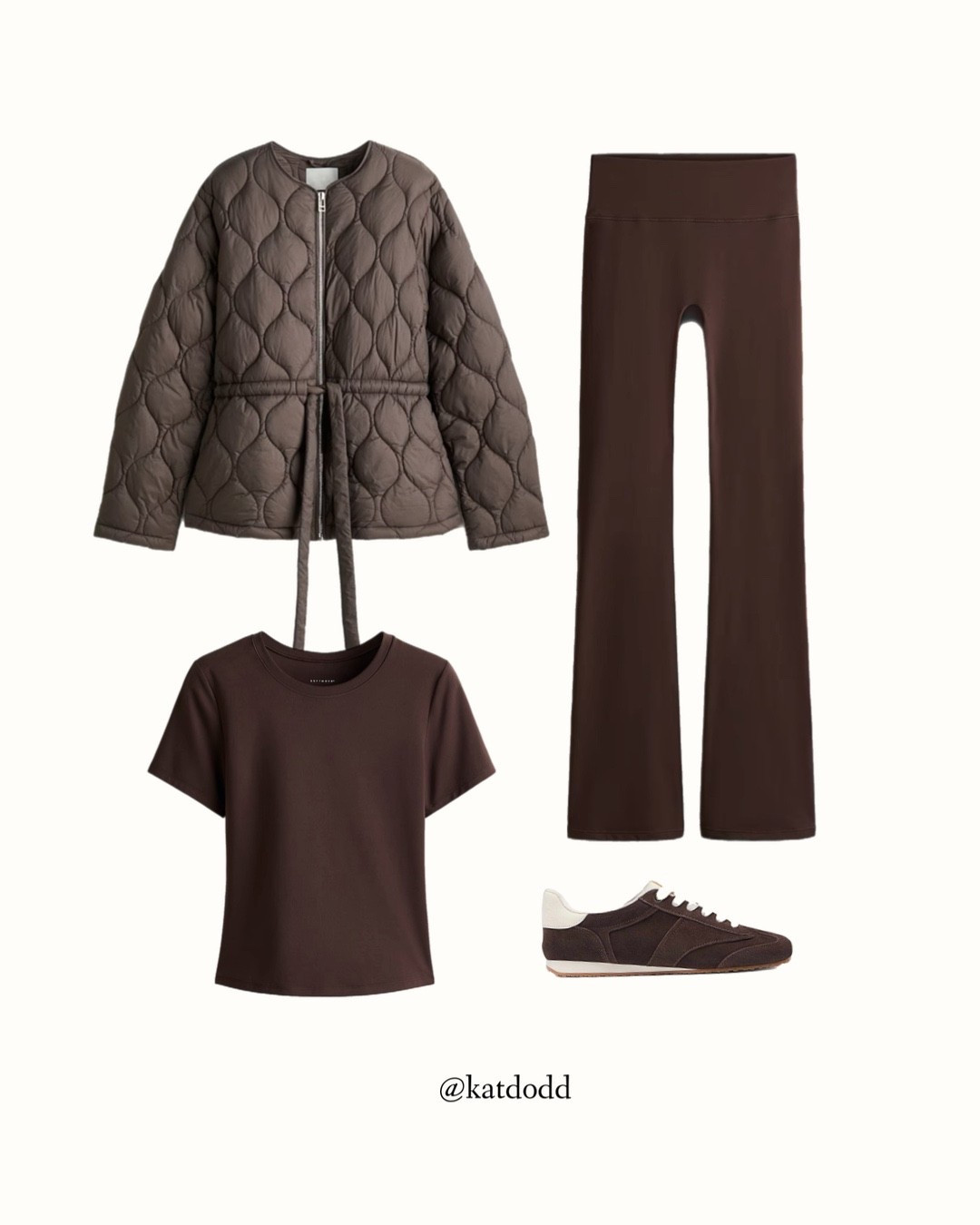 This coat 😍😍😍


H&M new in tie waist padded jacket dark brown work out clothes flared leggings soft move trainers dupe 

#LTKstyletip #LTKautumn #LTKuk