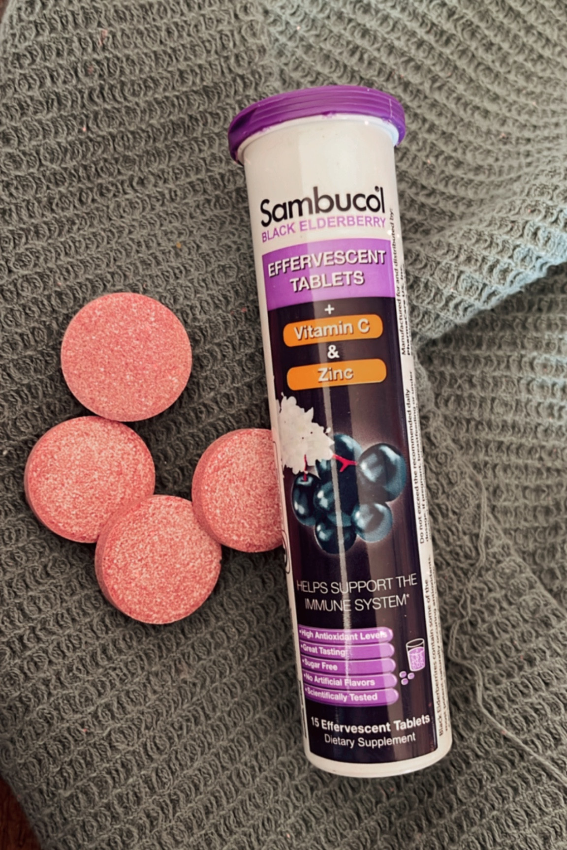 Tis’ the season 🤧
.
Germ season is here, everyone needs these bubbly elderberry tablets to stay well 


#LTKSeasonal #LTKfamily #LTKhome