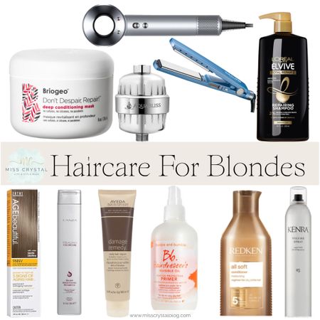 Current hair care favorites for maintaining my blonde hair. More products listed in the Blog Post on my website Misscrystalblog.com

#LTKOver40 #LTKBeauty #LTKHome