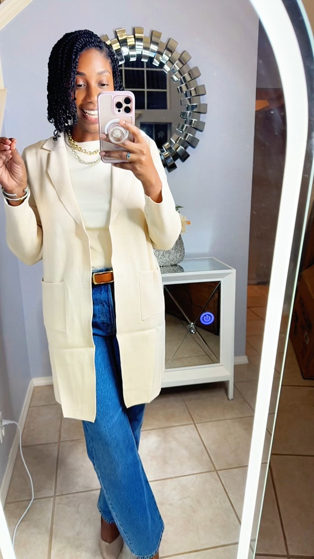 I love this new structured style cardigan I have from the Grace Karin collection! It's perfect for work and great to layer with a sweater underneath. Cream is my go to color to elevate any look. 💕

#LTKFindsUnder50 #LTKWorkwear #LTKStyleTip