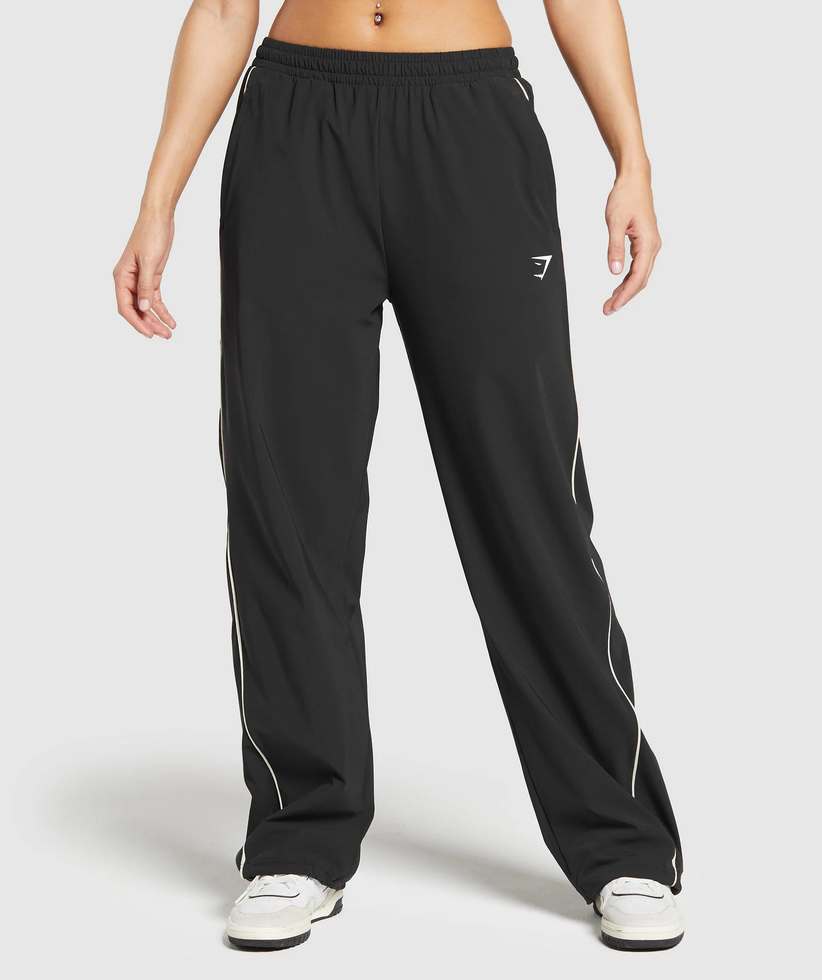 Gymshark Stitch Feature Woven Pants - Black | Gymshark US
