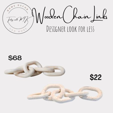 Wooden chain links | looks for less
.
Wooden chain links, natural wood chain, Amazon chain links
.
Follow @todaywithmk on Instagram for daily home decorating inspiration!

#LTKunder50 #LTKhome
