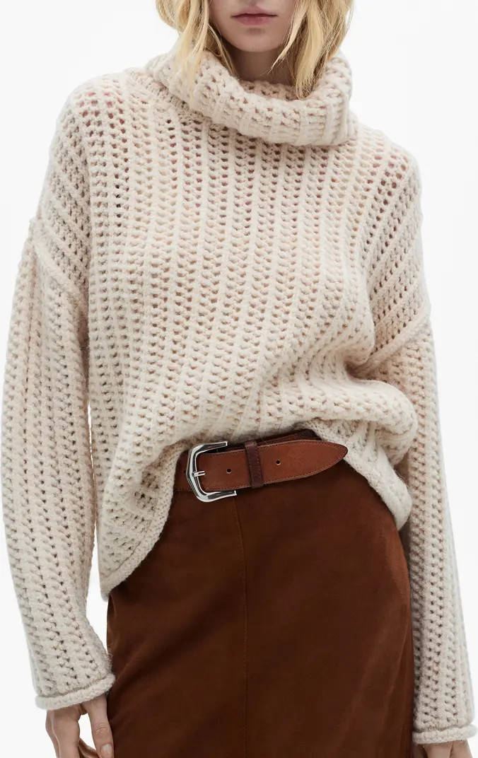 Openwork Turtleneck Sweater | Nordstrom