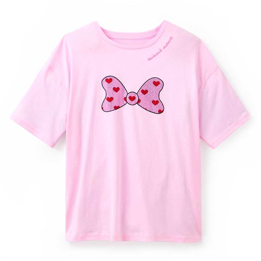 Minnie Mouse Heart Bow T-Shirt for Women | Disney Store