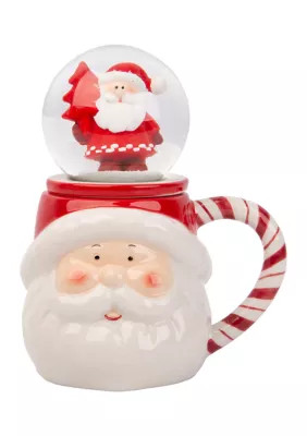 Bazaar Santa Mug With Snow Globe Lid | Belk