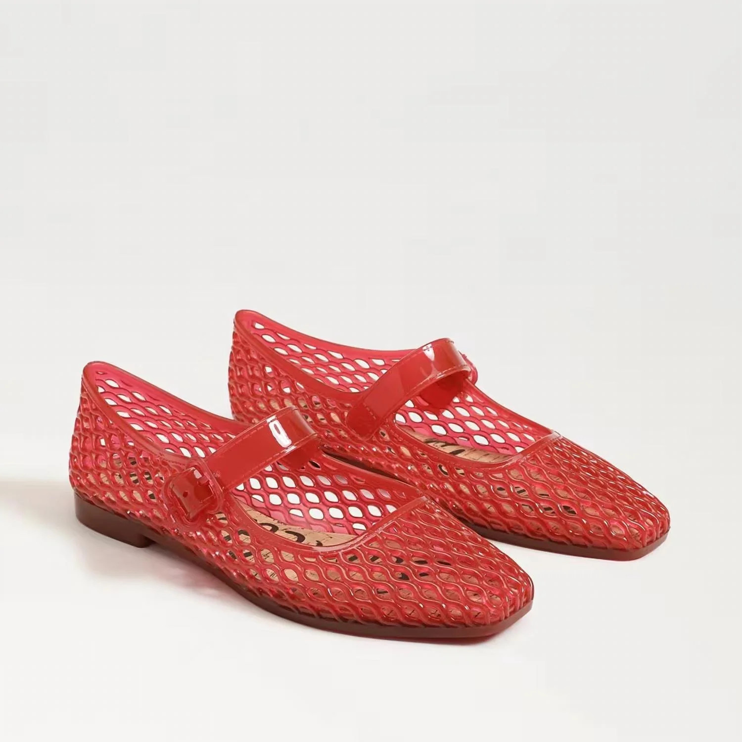 Women's Michaela Jelly Mary Jane Flat In Red | Shop Simon