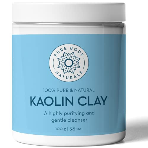 Pure Body Naturals Kaolin Clay Powder, 100 g - Perfect for Natural DIY Skin Cleansers, Masks and ... | Amazon (US)