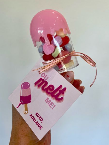 Melt Me Popsicle themed valentines party favors. Popsicle is from Amazon and probably won’t arrive on time so I linked other options you can put in a cellophane bag for the same theme! Easy Valentines idea

#LTKkids #LTKSeasonal #LTKfamily