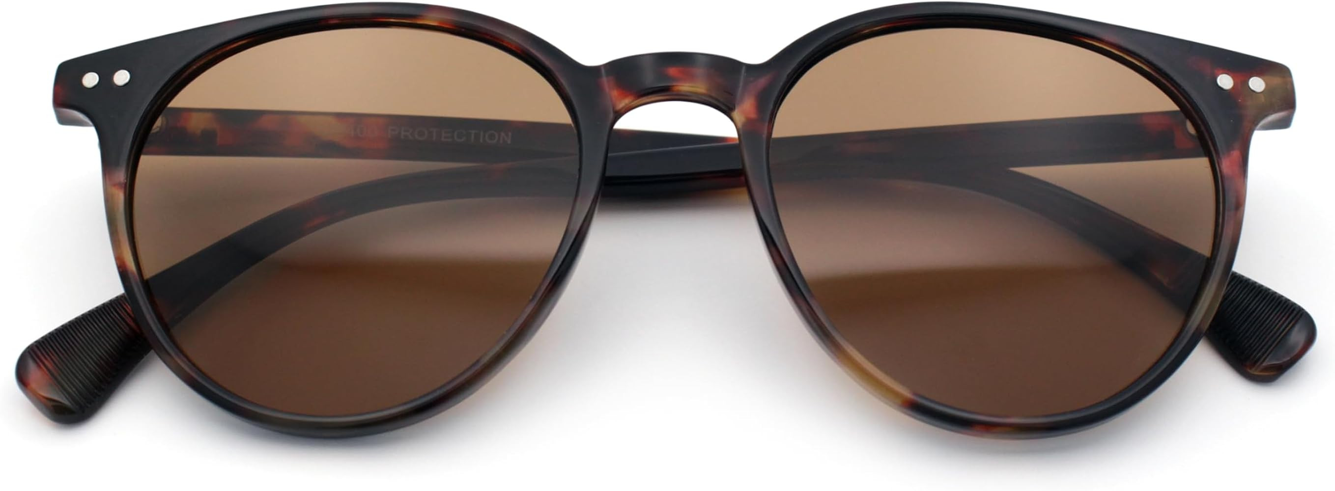 SA106 Hipster Thin Horn Rim Round Plastic Retro Normcore Sunglasses | Amazon (US)