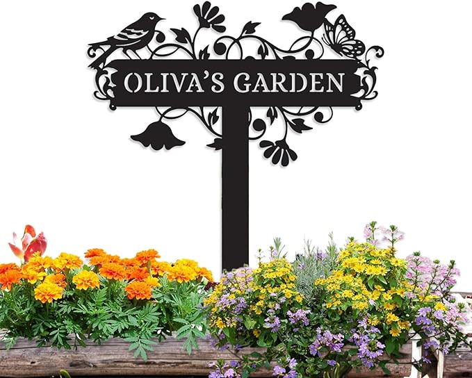 Metal Signs Customized | Personalized Garden Stake Metal Sign | Custom Metal Garden Sign | Person... | Amazon (US)