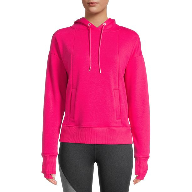 Avia Women's Active Plush Hooded Sweatshirt with Long Sleeves - Walmart.com | Walmart (US)