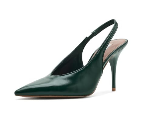 Steve Madden Women's Andromeda Dark Green Leather 7 Medium | Amazon (US)
