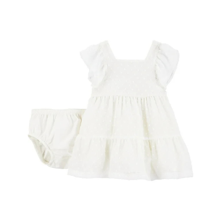Carter's Child of Mine Baby Girl Dress, 2-Piece, Sizes 0/3-24 Months | Walmart (US)
