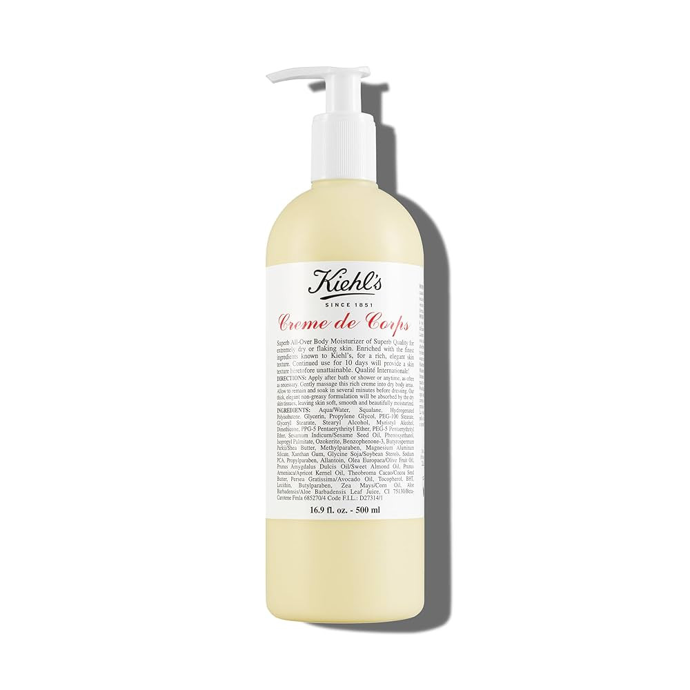 Kiehl's Creme de Corps, Rich, Luscious Body Lotion, with Cocoa Butter and Shea Butter for Fast Ab... | Amazon (US)