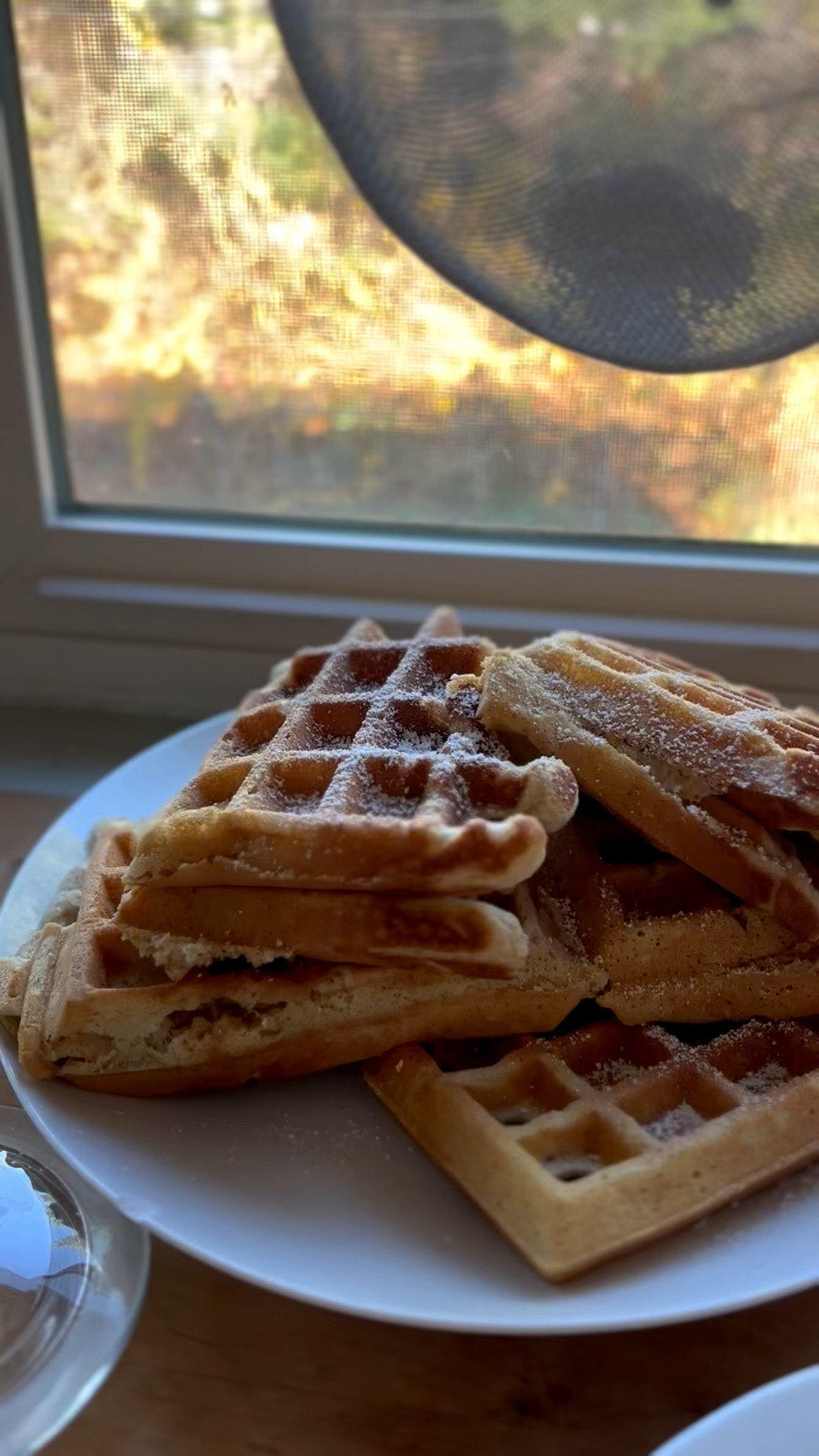My kids love these waffles. Especially when I make them for dinner.
My secret? A  touch of cinnamon. Also- Whip the egg whites to stiff peaks and fold them into the batter. Makes for a nice fluffy waffle 🤤