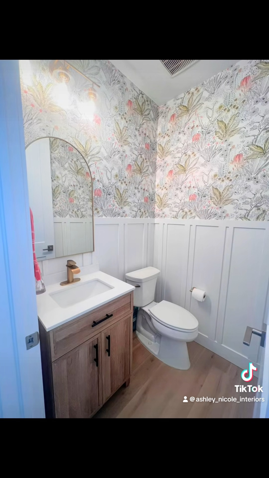 DIYed this half bath on a budget to make it more functional and esthetic 

#LTKHome