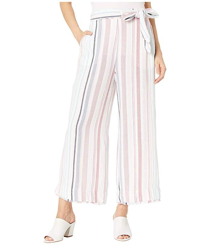 bella dahl Florence Stripe Belted High-Waisted Crop Pants | Zappos.com | Zappos