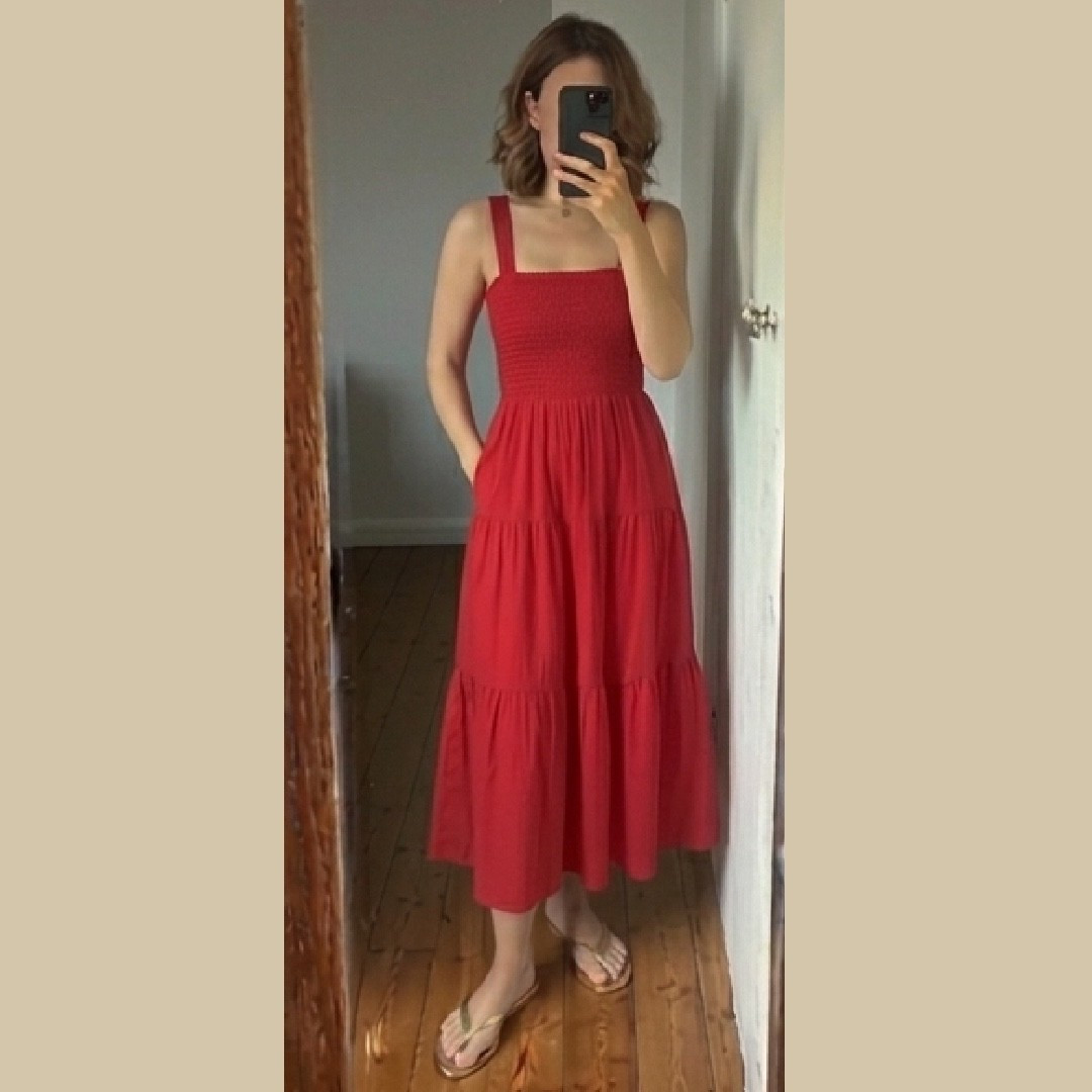 Red summer dress 