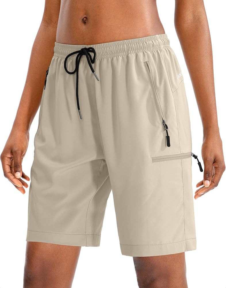 SANTINY Women's 5''/ 7''/9'' Hiking Cargo Shorts Quick Dry Lightweight Summer Shorts for Women At... | Amazon (US)