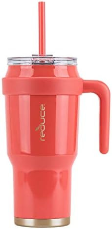 Reduce 40 oz Mug Tumbler, Stainless Steel with Handle – Keeps Drinks Cold up to 34 Hours – Sw... | Amazon (US)