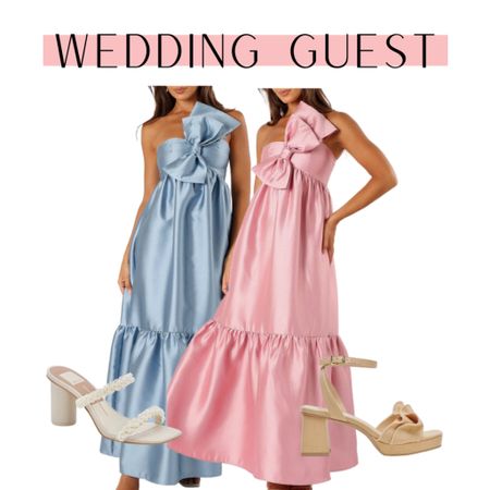 Wedding guest, wedding dress, summer dress, heels, summer fashion, bow dress 

#LTKSeasonal #LTKStyleTip #LTKShoeCrush