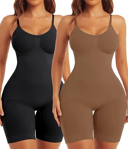 EUYZOU Shapewear Bodysuit for Women Tummy Control - Butt Lifting Fajas Full Body Shaper Seamless ... | Amazon (US)