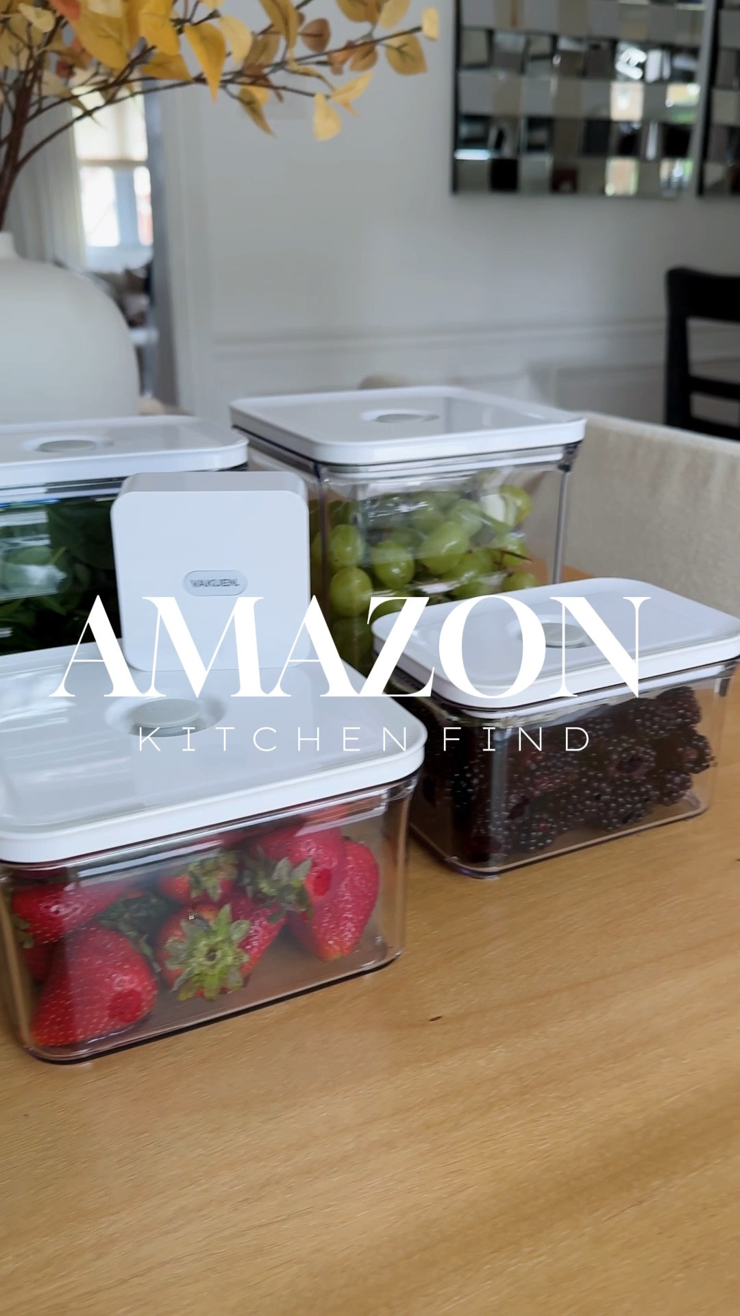 Amazon Genius Find Alert! 🍓

‼️I’m so excited to share this early Prime Day deal ‼️

If you’re tired of your fruits and veggies going bad too soon, you need these airtight containers from Amazon! 

They’ve kept my food fresh way longer and have honestly been a game changer in my kitchen. They’re microwave, dishwasher, fridge, and freezer safe—plus, they’re leak-proof and stackable! Hands down the best food storage I’ve ever used. 

Prime Day deal runs from October 5th-9th, so don’t miss it! 🥳

#food #mealprep #kitchen #kitchengadgets #vacuumsealer #vakuen #amazonhome #amazonfavorites 
#amazonfinds #founditonamazon #amazonmusthaves 
#kitchenstyle #foodstorage

#LTKHome #LTKSaleAlert #LTKVideo