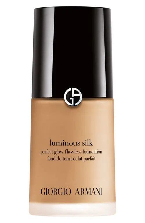 ARMANI beauty Luminous Silk Natural Glow Foundation in 7.5 Tan/peach at Nordstrom, Size 0.6 Oz | Nordstrom