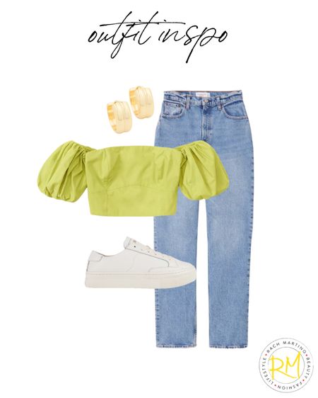 Easy weekend outfit crop top and jeans summer outfit idea 

#LTKstyletip #LTKunder50 #LTKsalealert