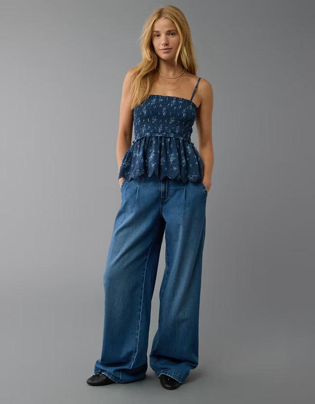 AE Floral Tiered Tube Top | American Eagle Outfitters (US & CA)