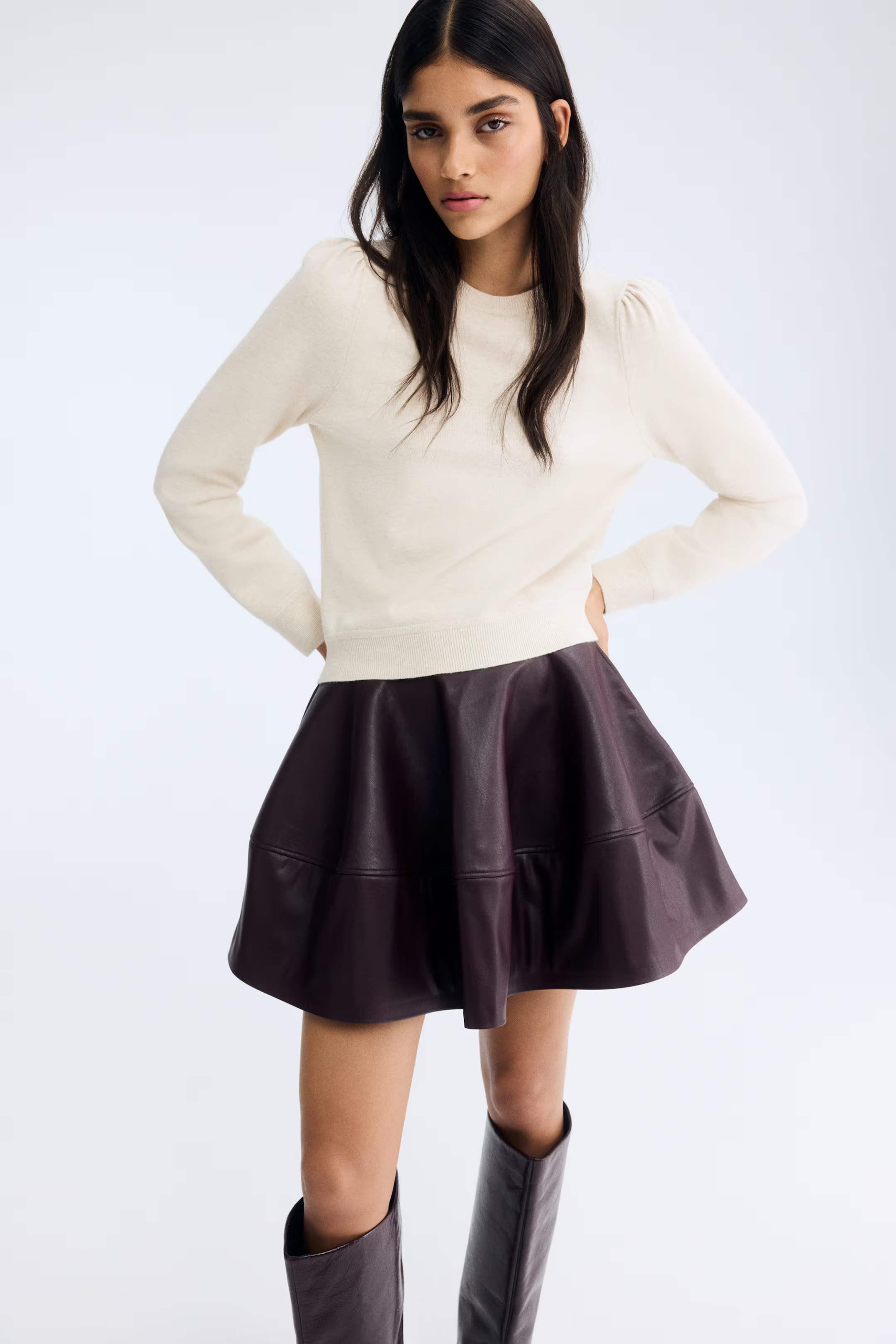 Puff-sleeved jumper | H&M (UK, MY, IN, SG, PH, TW, HK)