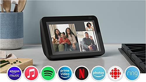 Echo Show 8 (2nd Gen, 2021 release) | HD smart display with Alexa and 13 MP camera | Charcoal | Amazon (CA)