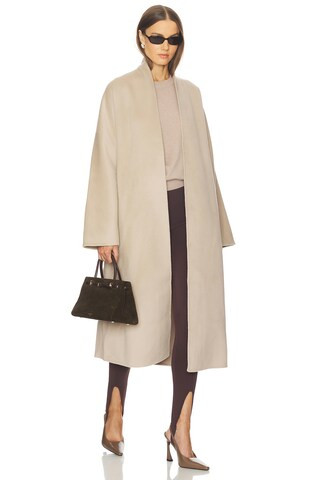 Jolie Coat in Grey Beige | Revolve Clothing (Global)