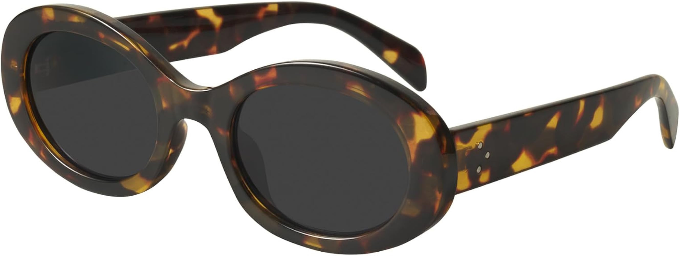 mosanana Oval Retro Trendy Sunglasses for Women 90s Style MS52371 | Amazon (US)