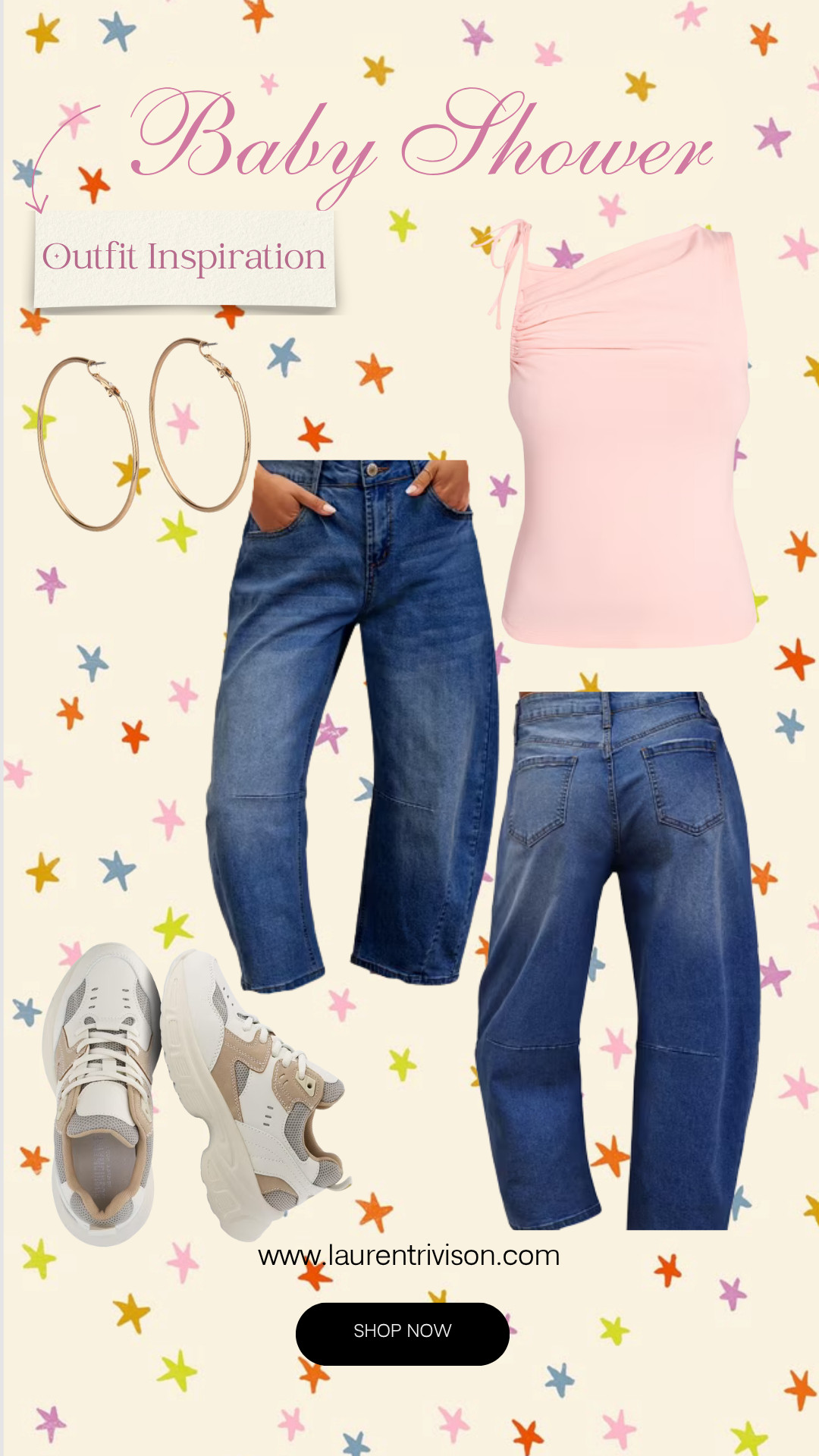 The best baby shower outfit idea! ~ 🌸

#LTKootd #LTKMidsize #LTKBaby