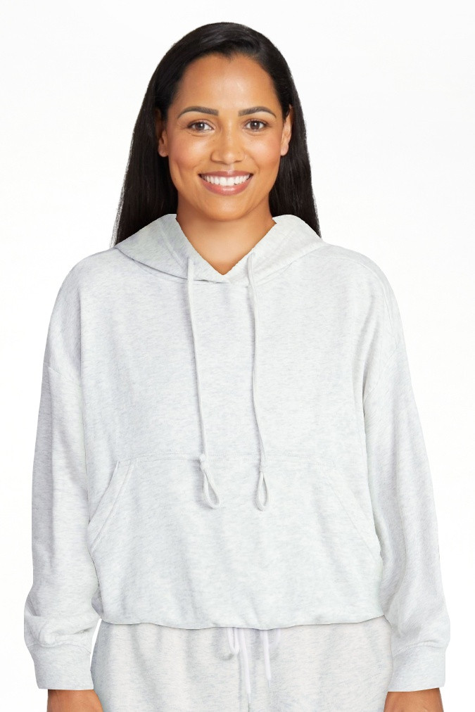 No Boundaries Bubble Hem Drawstring Hoodie, Women’s XXS-XXL | Walmart (US)
