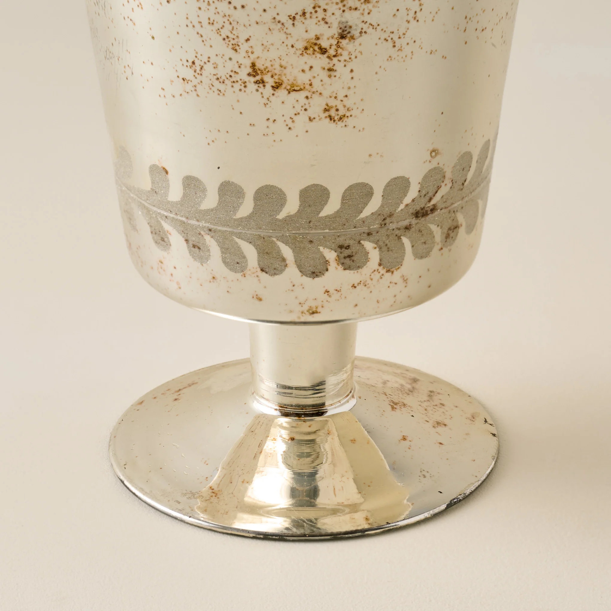 Etched Mercury Glass Floral Vase | Magnolia