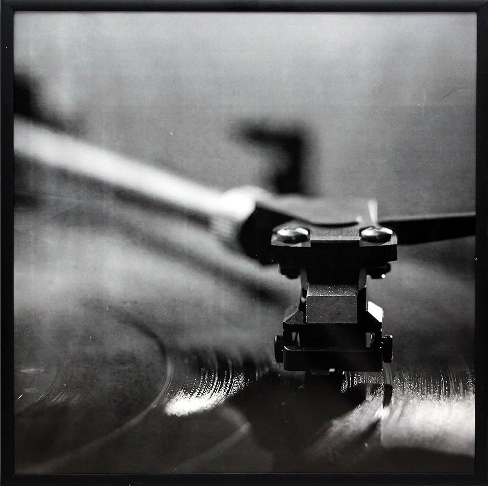 Black Music Album Frame - Made To Display Vinyl LP Covers 12.5" x 12.5" - Brushed Aluminum Finish... | Amazon (US)